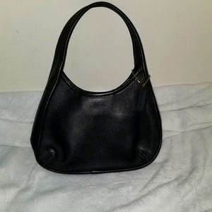 Black Leather Coach Hobo